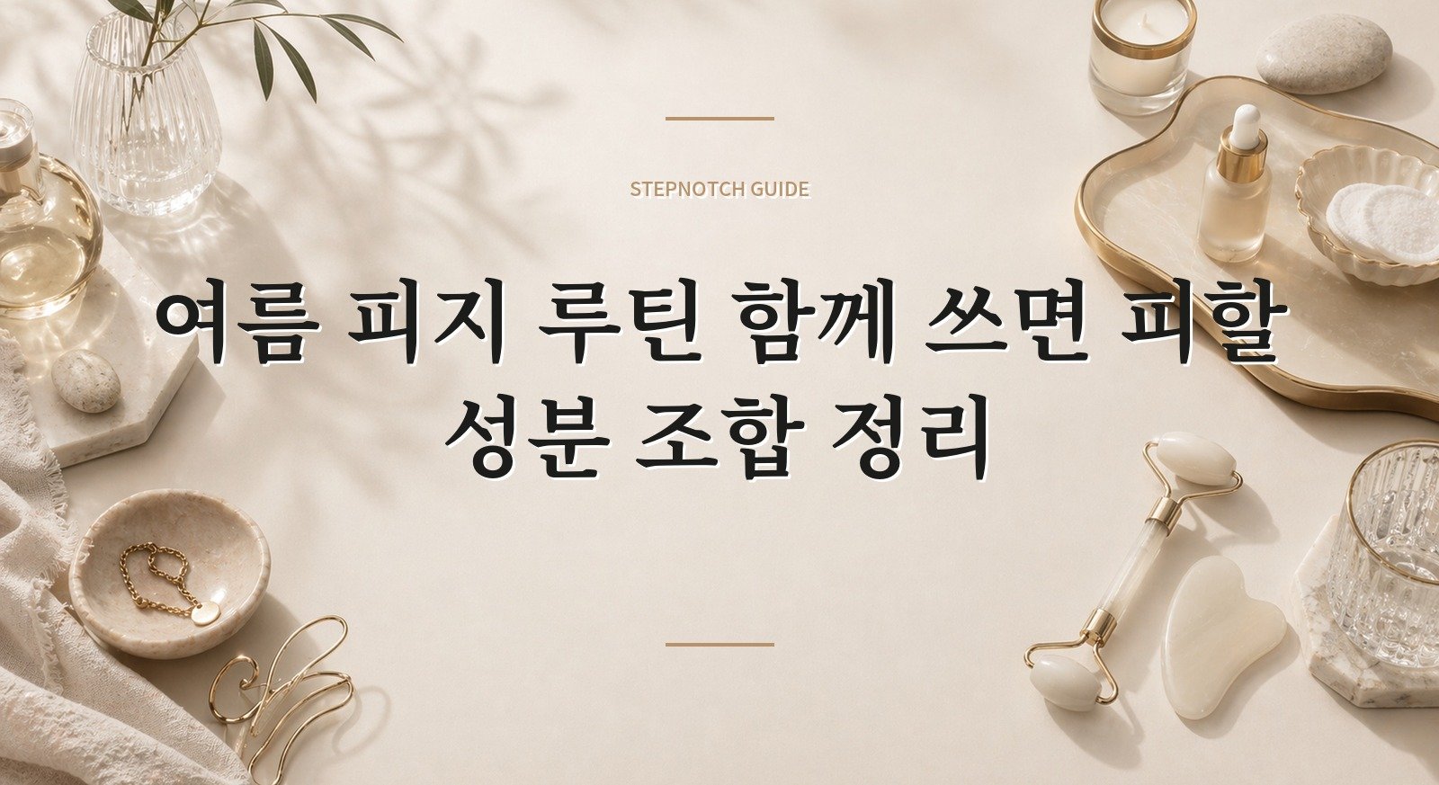 여름 피지 루틴 함께 쓰면 피할 성분 조합 정리