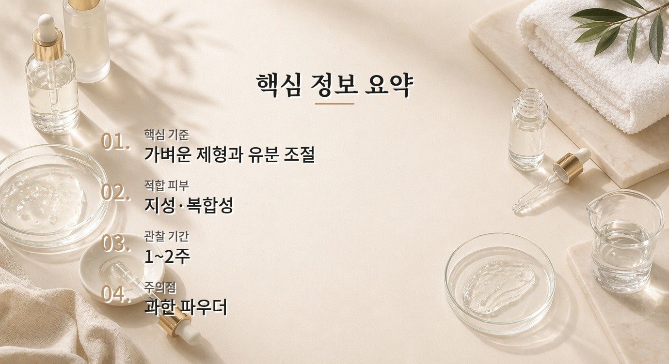 여름 피지 루틴 함께 쓰면 피할 성분 조합 정리 핵심 정보