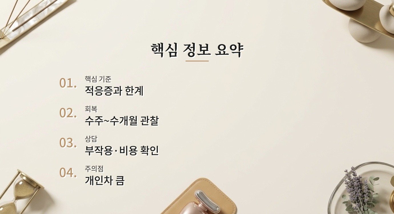 엑소좀 스킨부스터 수술 전 확인할 비용·회복·주의점 가이드 핵심 정보