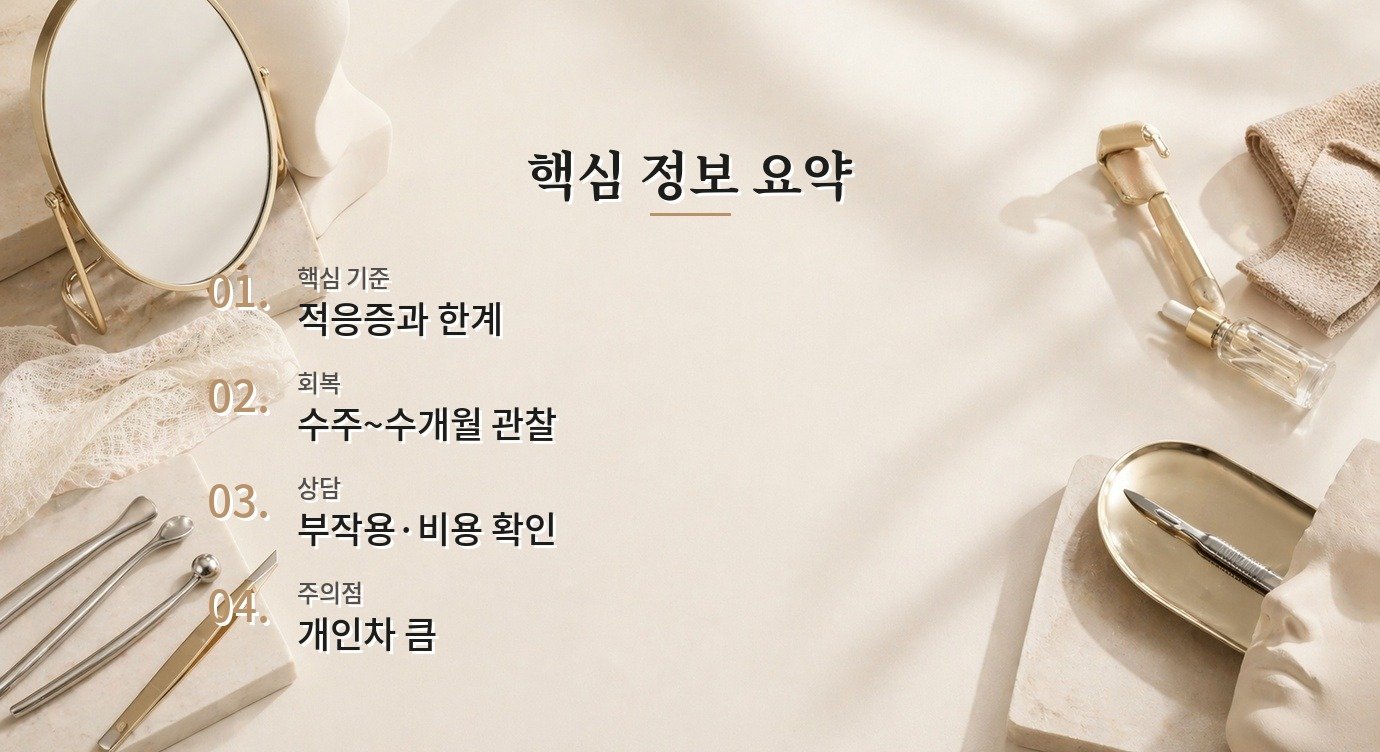 엑소좀 스킨부스터 회복 기간과 관리 기준 정리 핵심 정보