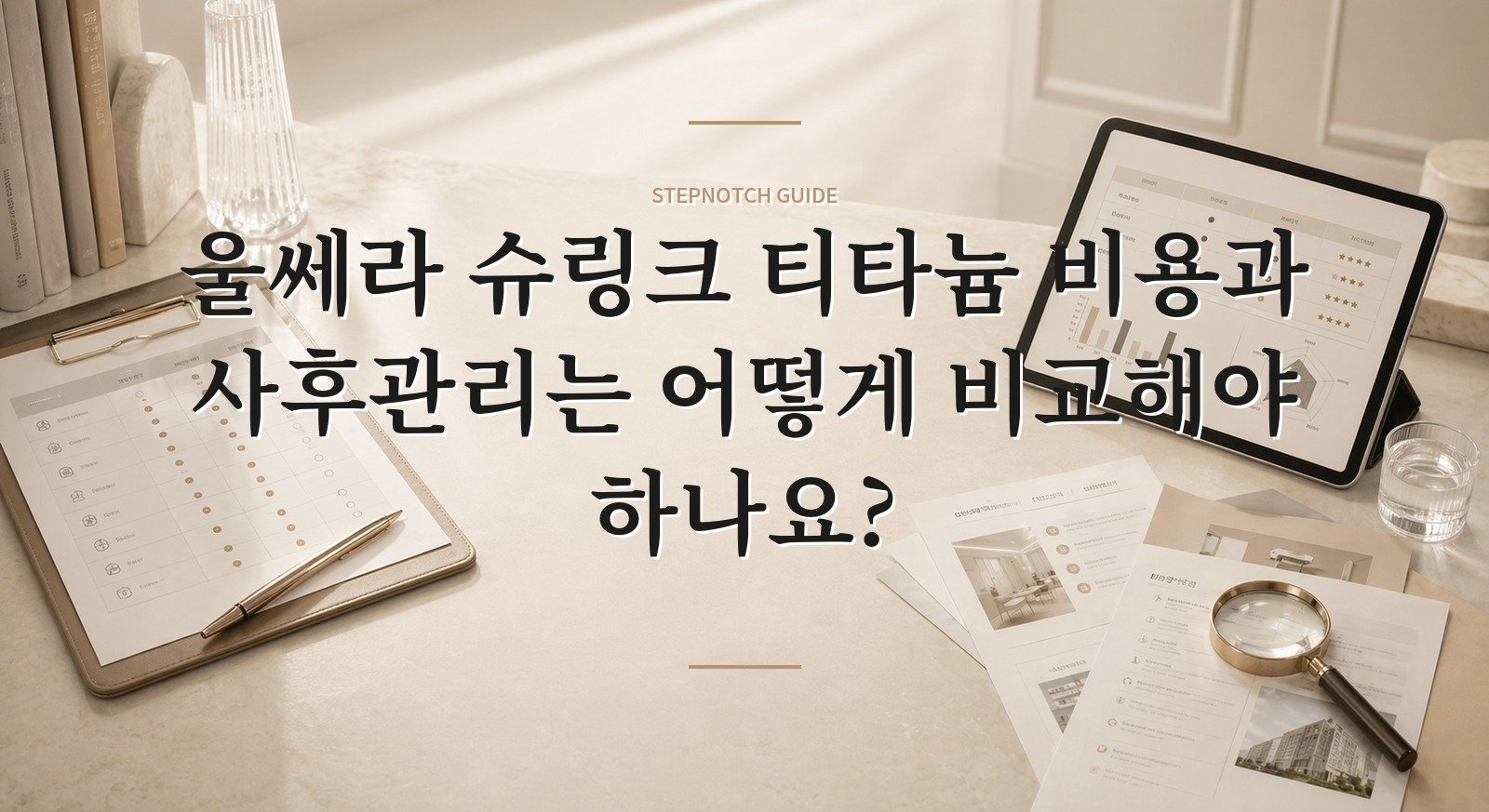 울쎄라 슈링크 티타늄 비용과 사후관리는 어떻게 비교해야 하나요? 대표 이미지