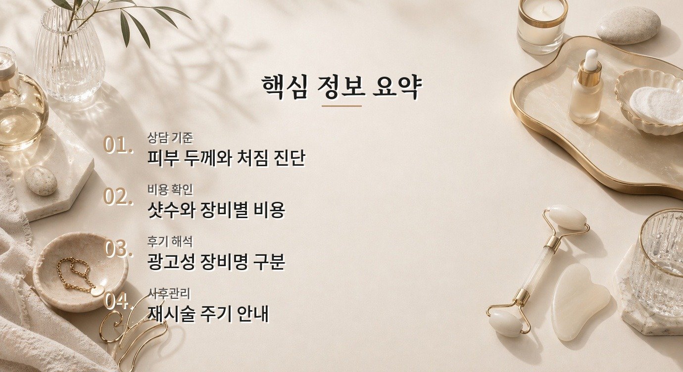 울쎄라 슈링크 티타늄 비교 안전 기준과 사후관리 체크포인트 핵심 정보 요약 이미지