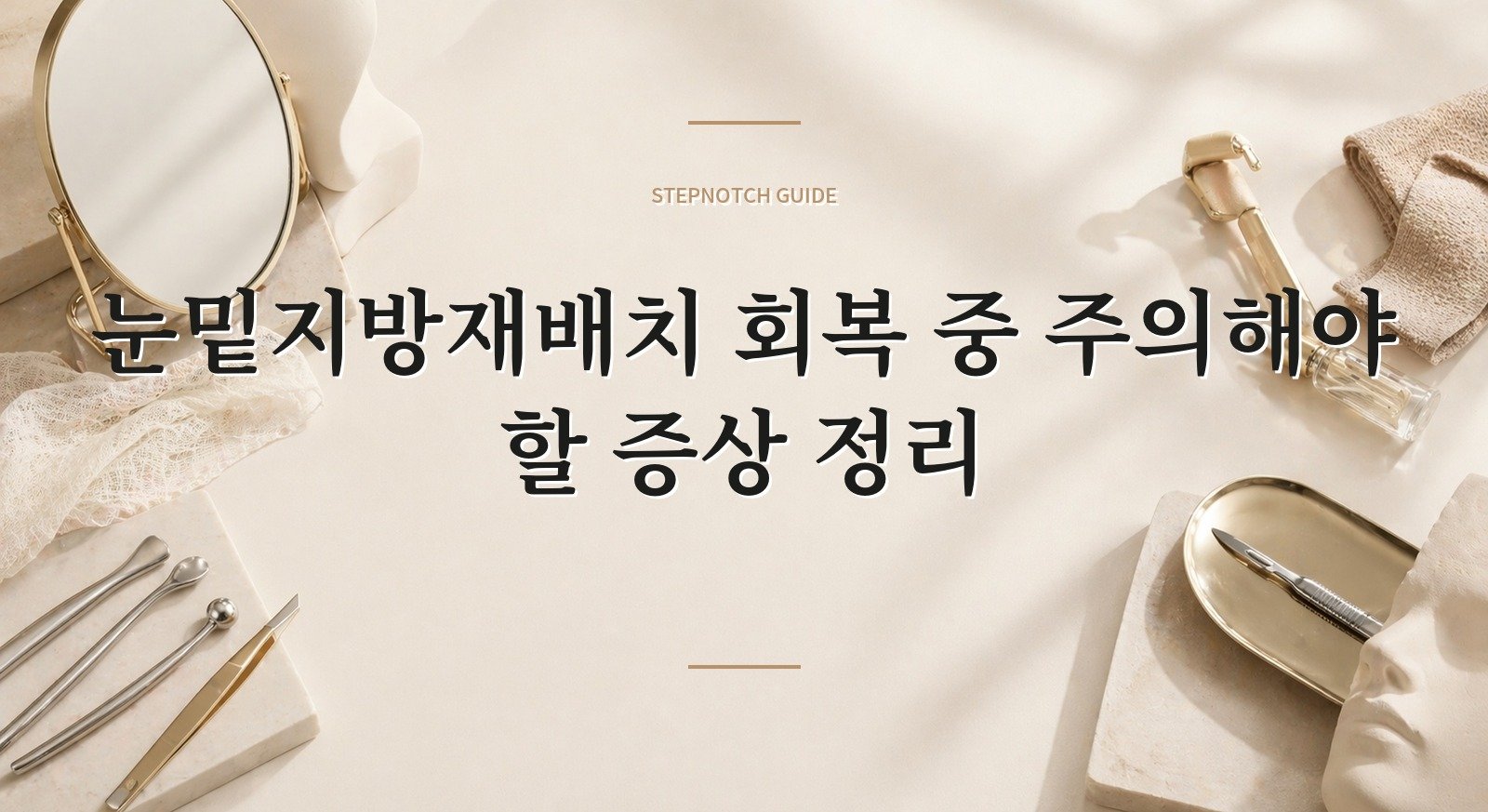 눈밑지방재배치 회복 중 주의해야 할 증상 정리 대표 이미지