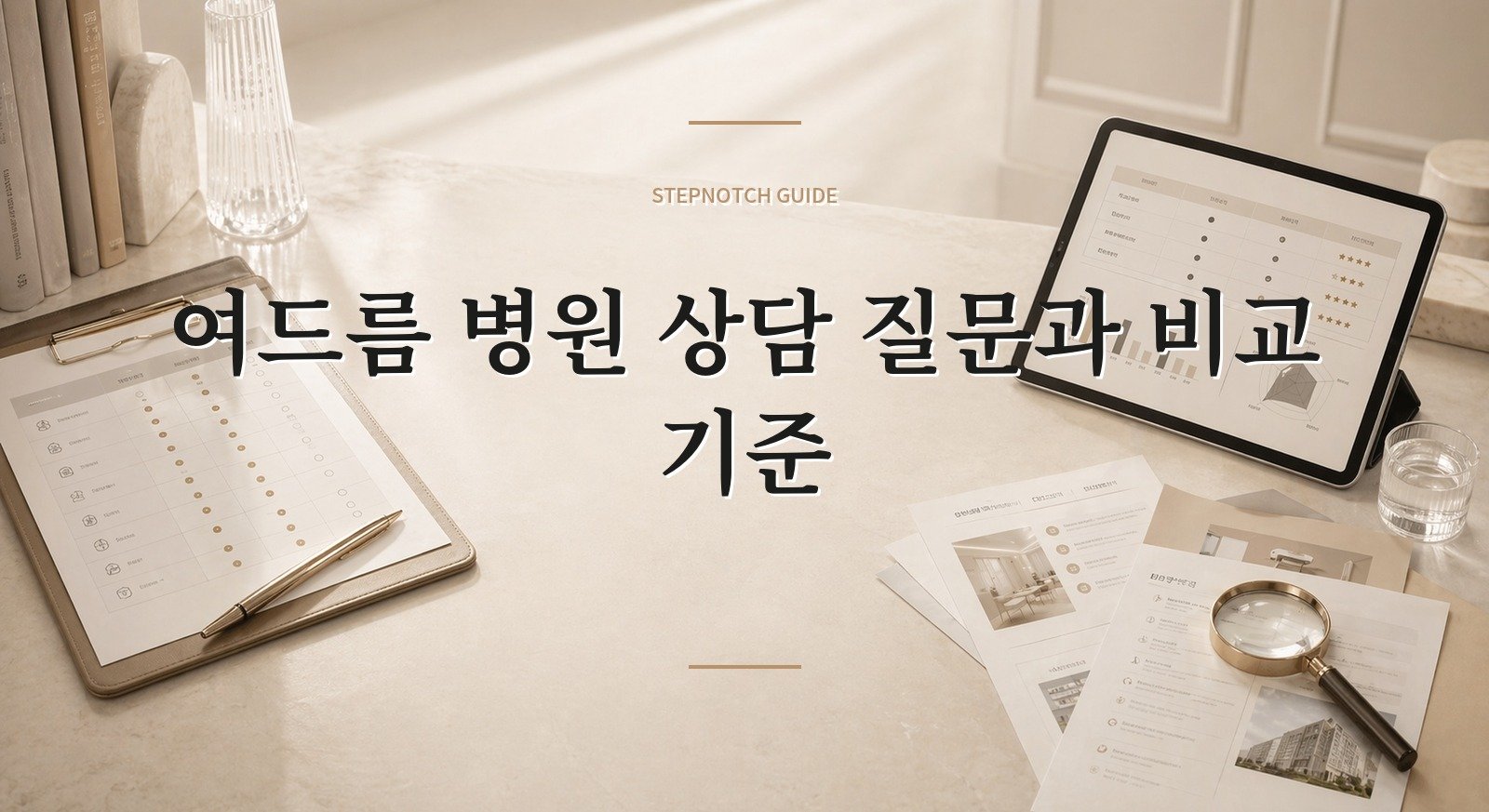 여드름 병원 상담 질문과 비교 기준 대표 이미지