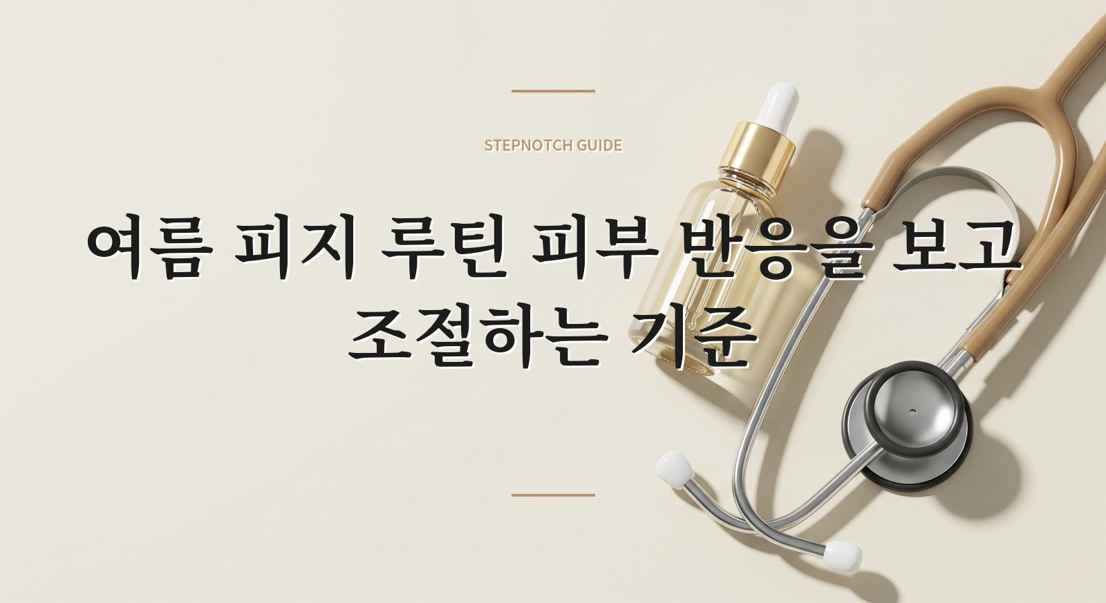 여름 피지 루틴 피부 반응을 보고 조절하는 기준 대표 이미지