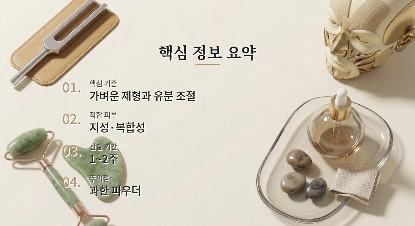여름 피지 루틴 피부 반응을 보고 조절하는 기준 핵심 정보 요약 이미지