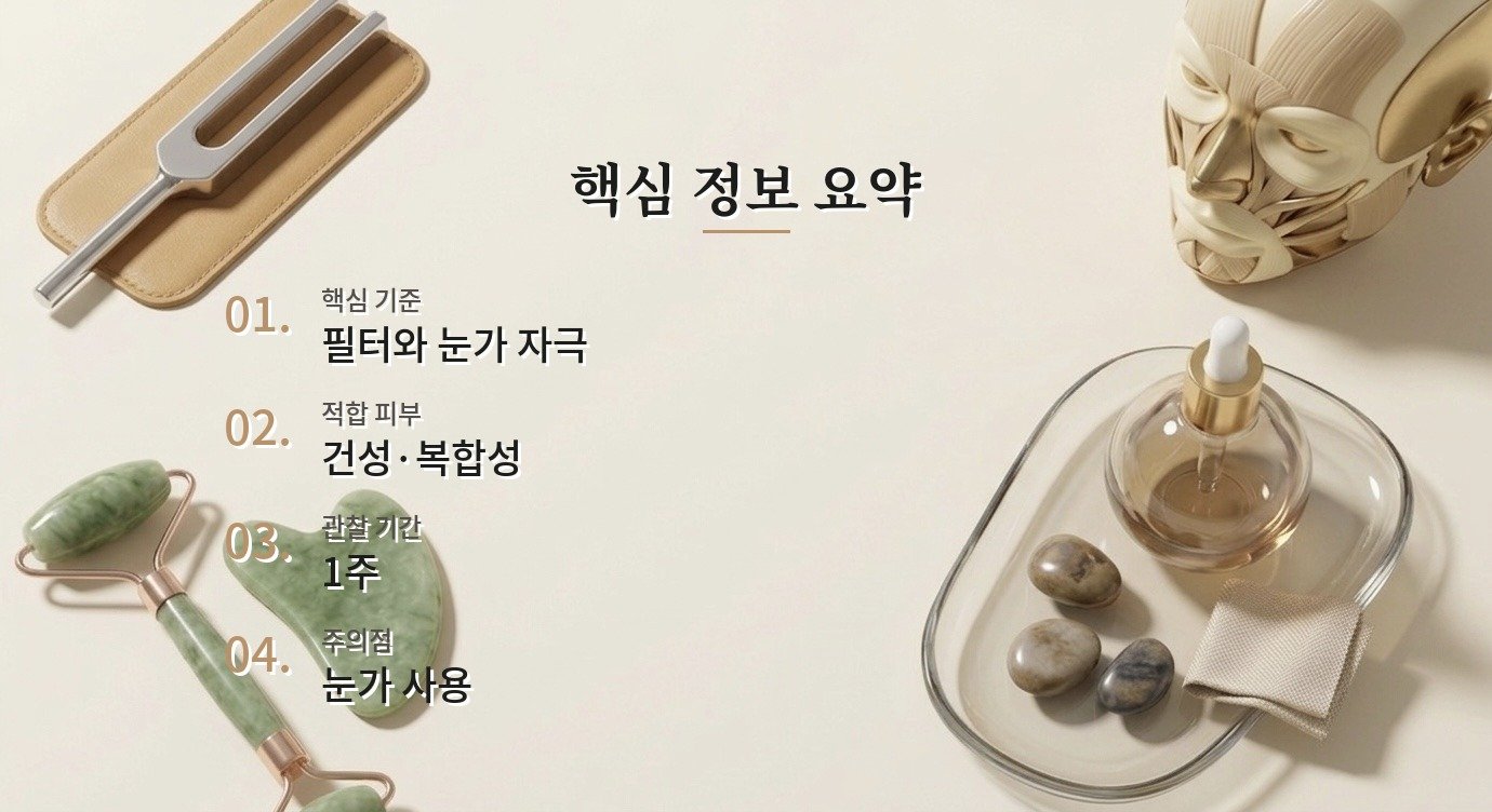유기자차 눈시림 효과는 어떤 기록으로 판단해야 하나요? 핵심 정보 요약 이미지