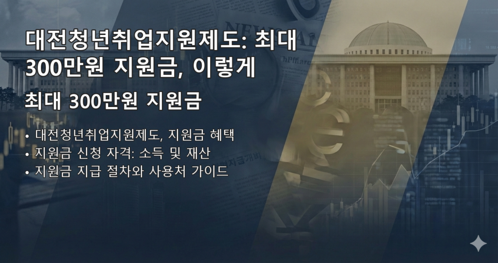 대전청년취업지원제도 요약 이미지