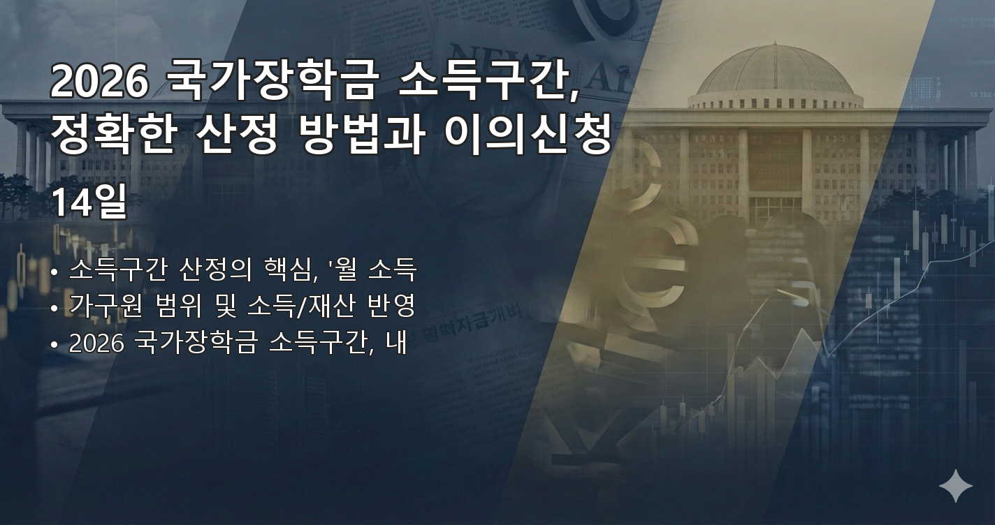 2026국가장학금소득구간 요약 이미지