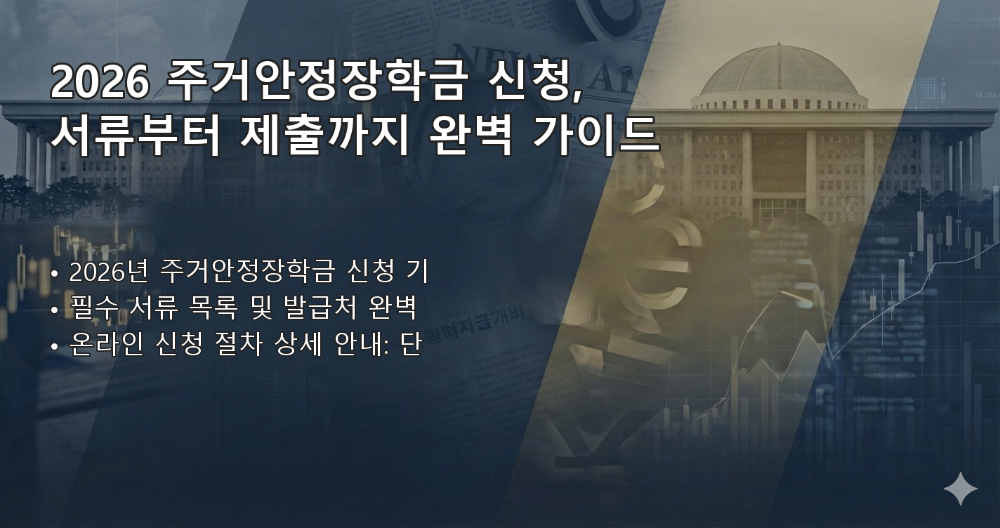 2026주거안정장학금신청기간 요약 이미지