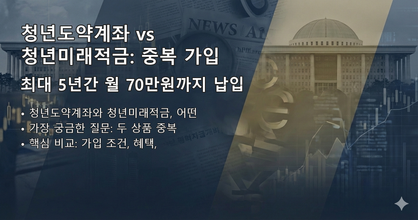 청년도약계좌 청년미래적금 중복 요약 이미지