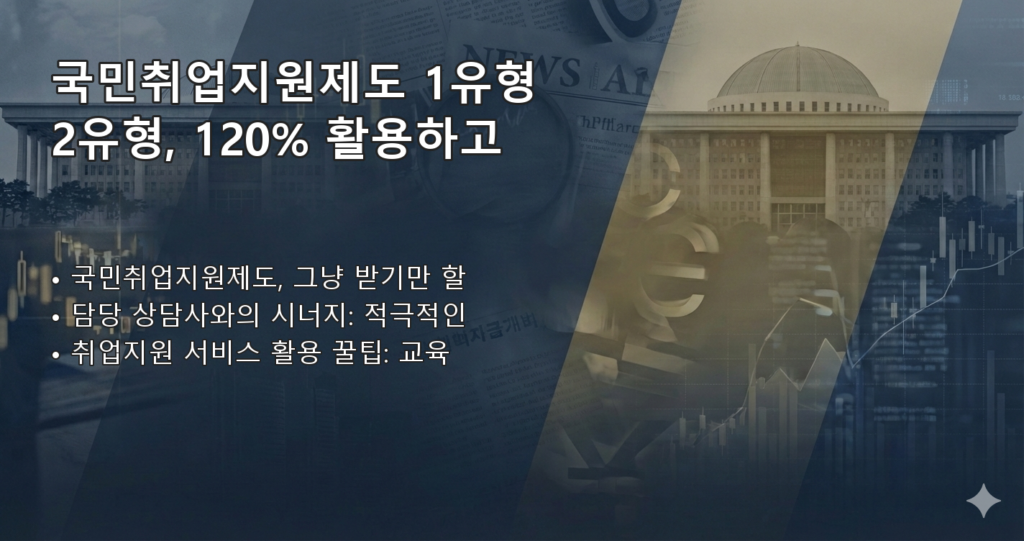 국민취업제도1유형2유형 요약 이미지