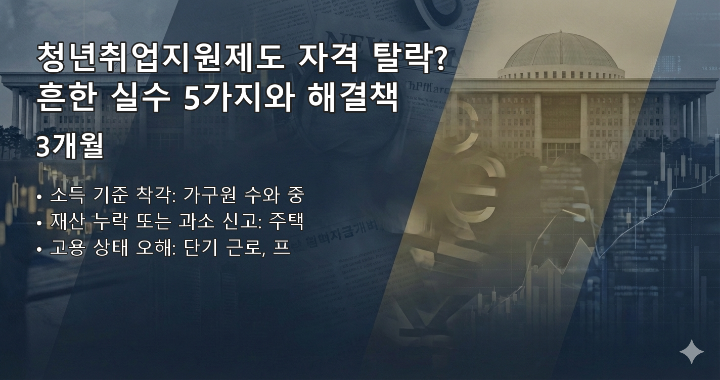 청년취업지원제도자격 요약 이미지