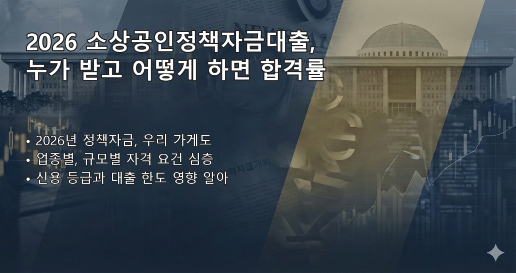 2026소상공인정책자금대출 요약 이미지