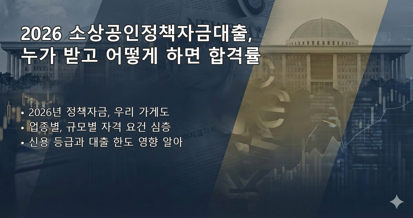 2026소상공인정책자금대출 요약 이미지