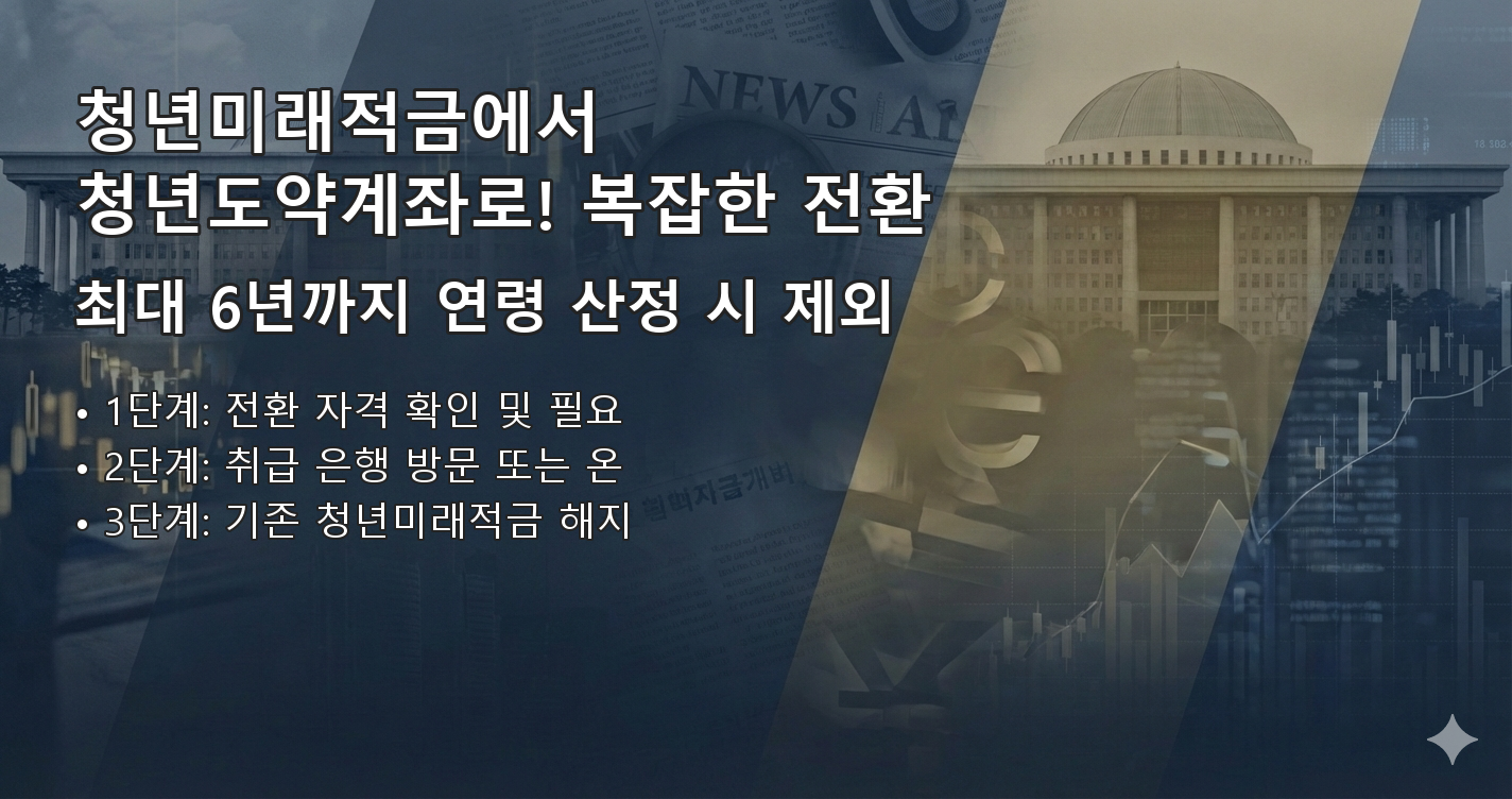 청년도약계좌 청년미래적금 전환방법 요약 이미지