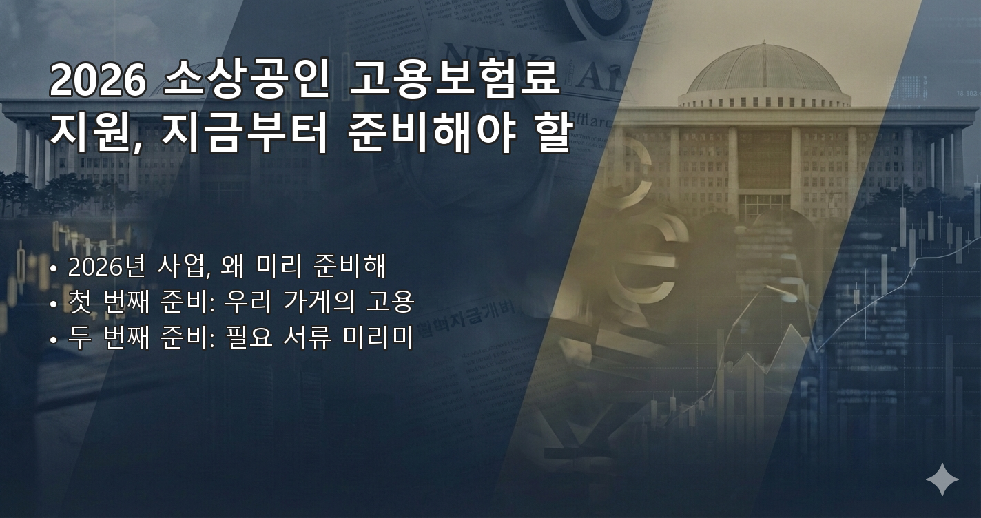 2026소상공인고용보험료지원사업 요약 이미지