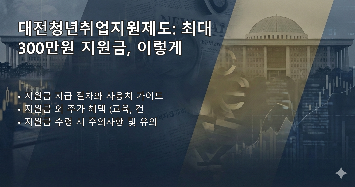 대전청년취업지원제도 체크리스트 이미지
