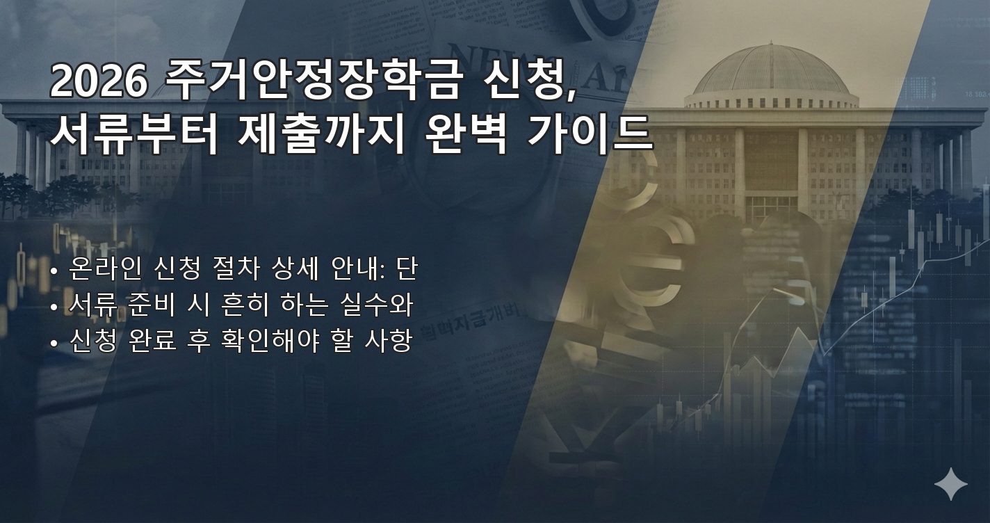 2026주거안정장학금신청기간 체크리스트 이미지