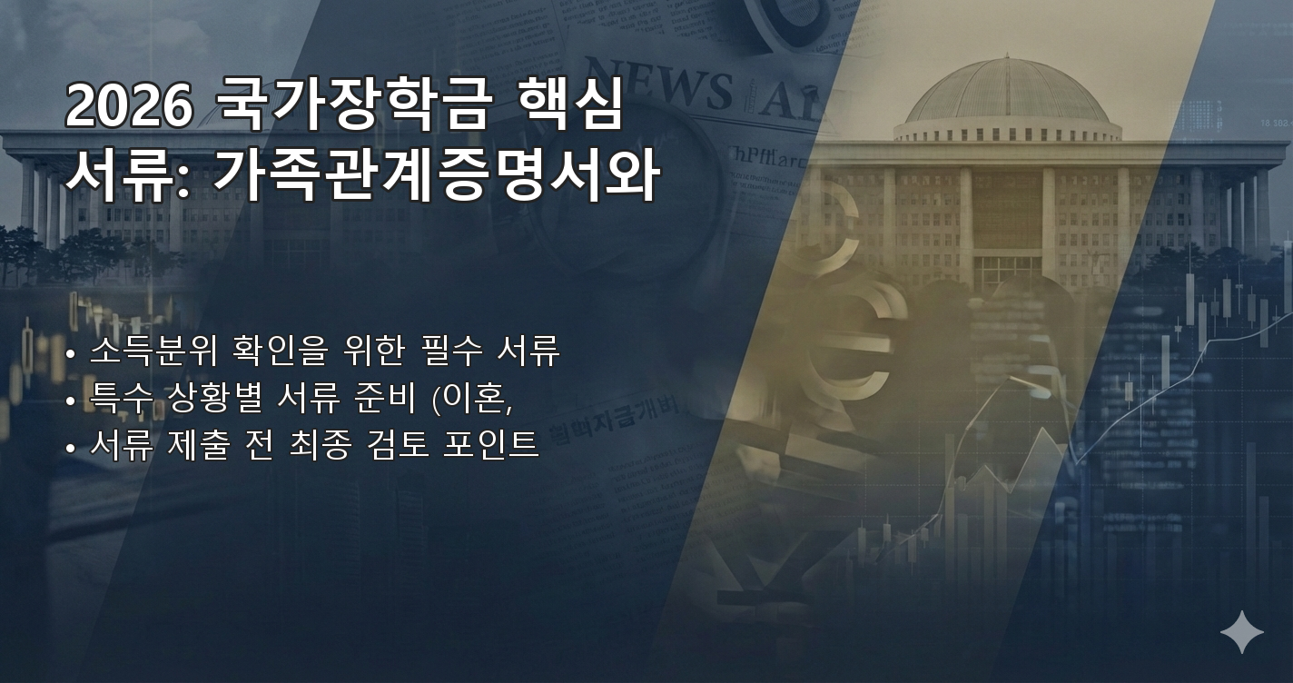 2026국가장학금서류제출기간 체크리스트 이미지