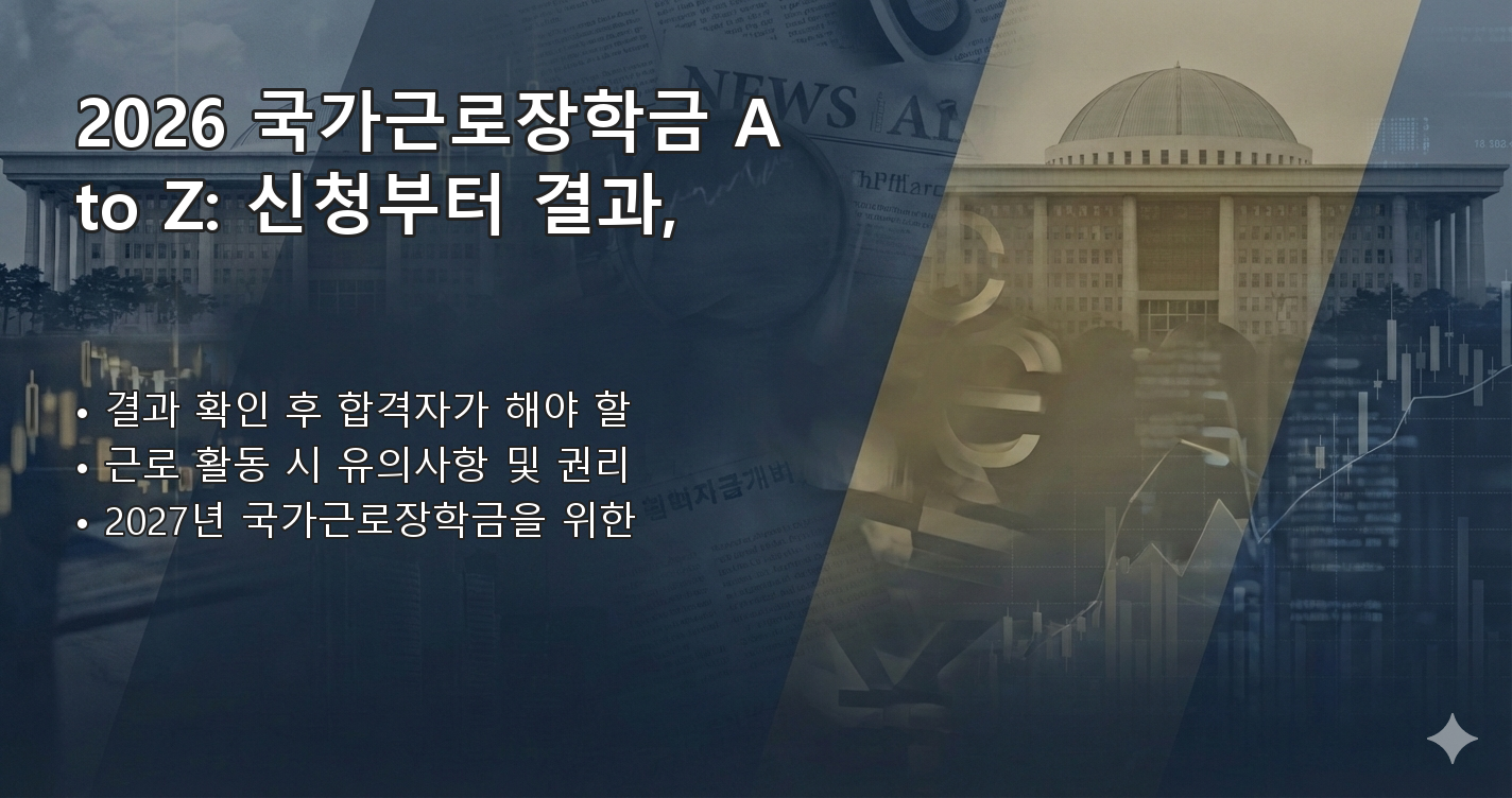2026국가근로장학금결과 체크리스트 이미지