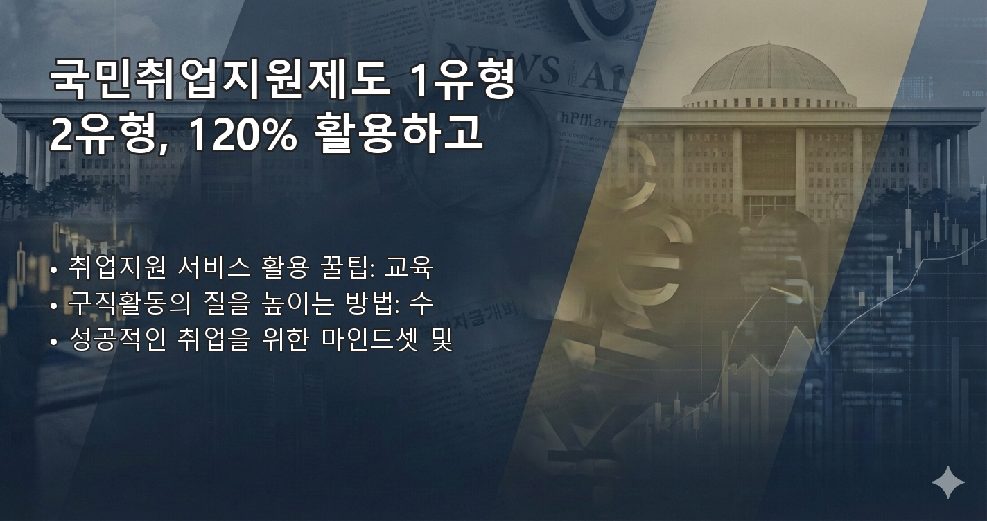 국민취업제도1유형2유형 체크리스트 이미지