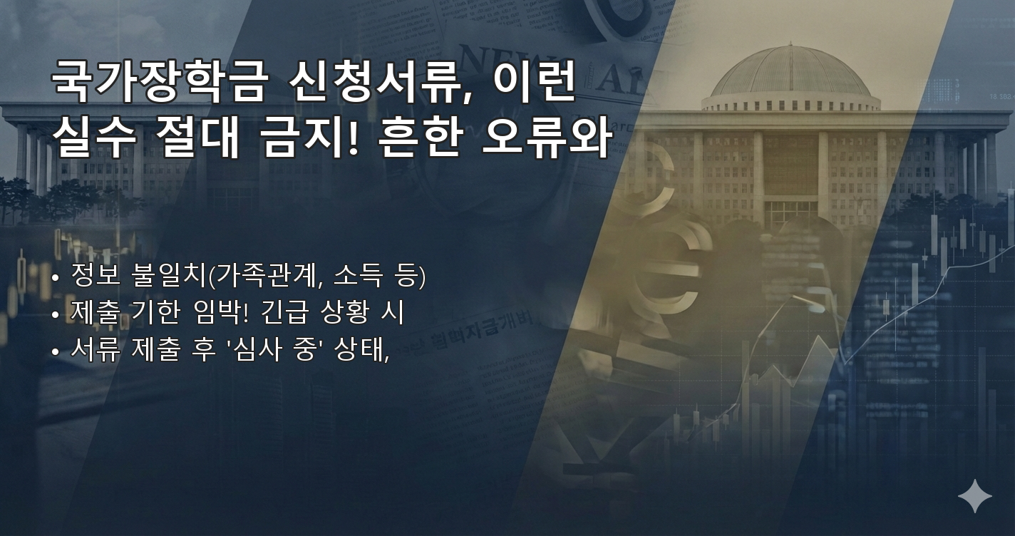 국가장학금신청서류 체크리스트 이미지