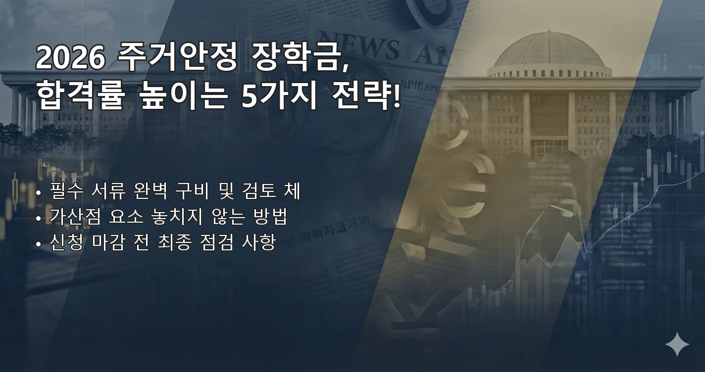 2026주거안정장학금신청 체크리스트 이미지