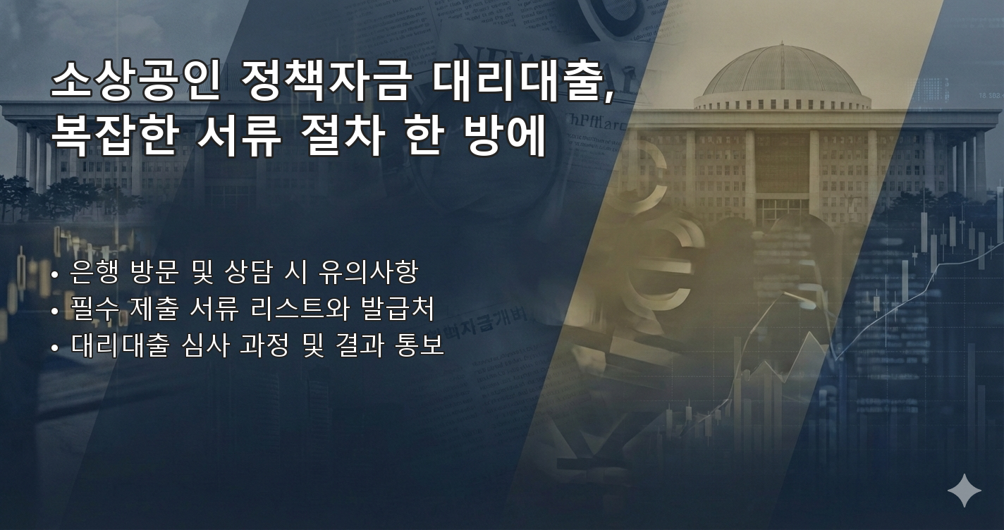 소상공인정책자금대리대출 체크리스트 이미지