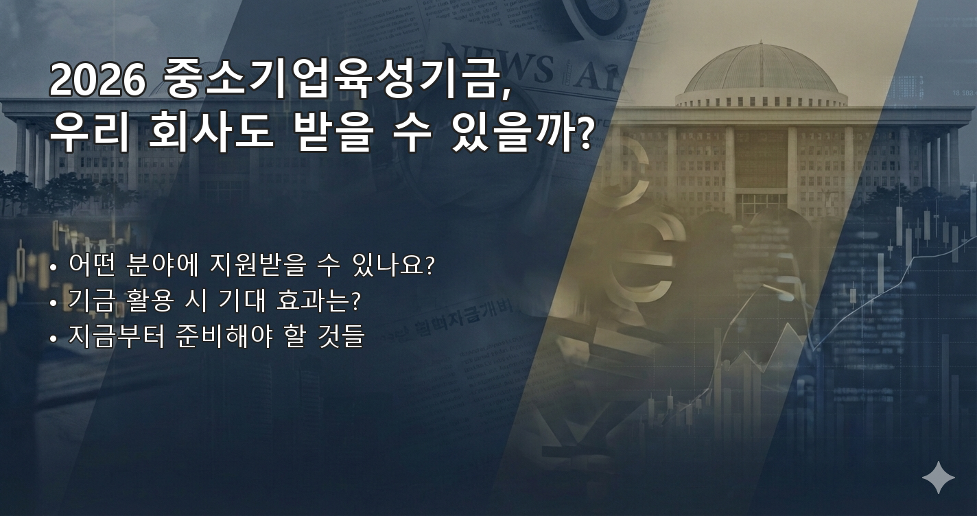 2026중소기업육성기금 체크리스트 이미지