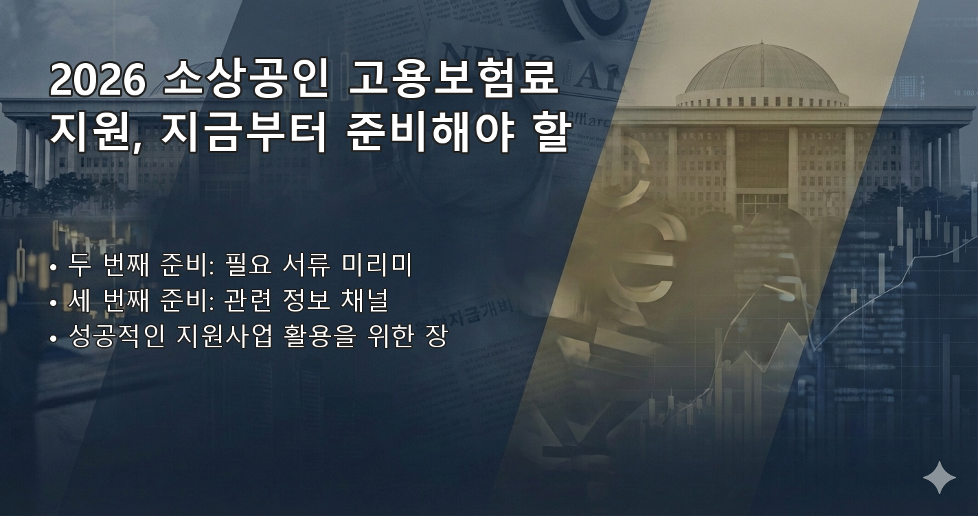2026소상공인고용보험료지원사업 체크리스트 이미지