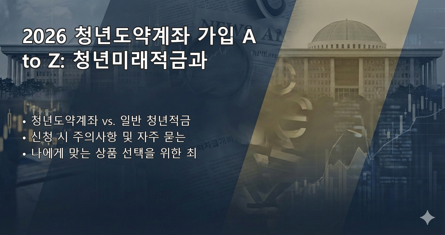 2026청년도약계좌 청년미래적금 비교 체크리스트 이미지
