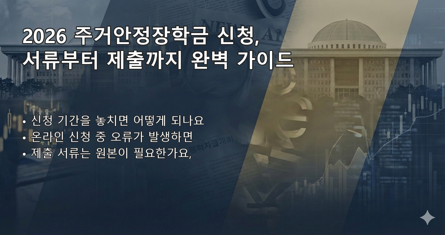 2026주거안정장학금신청기간 FAQ 이미지