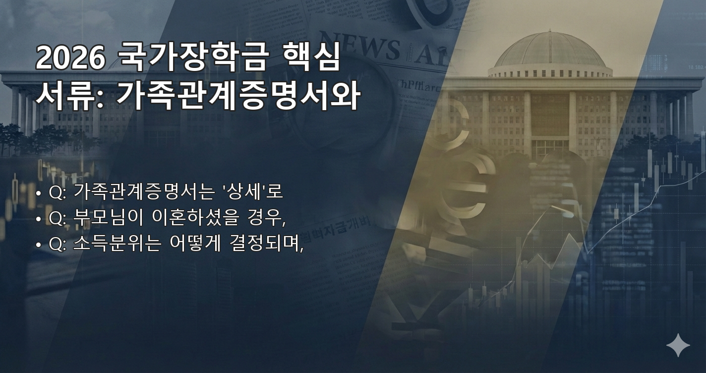 2026국가장학금서류제출기간 FAQ 이미지