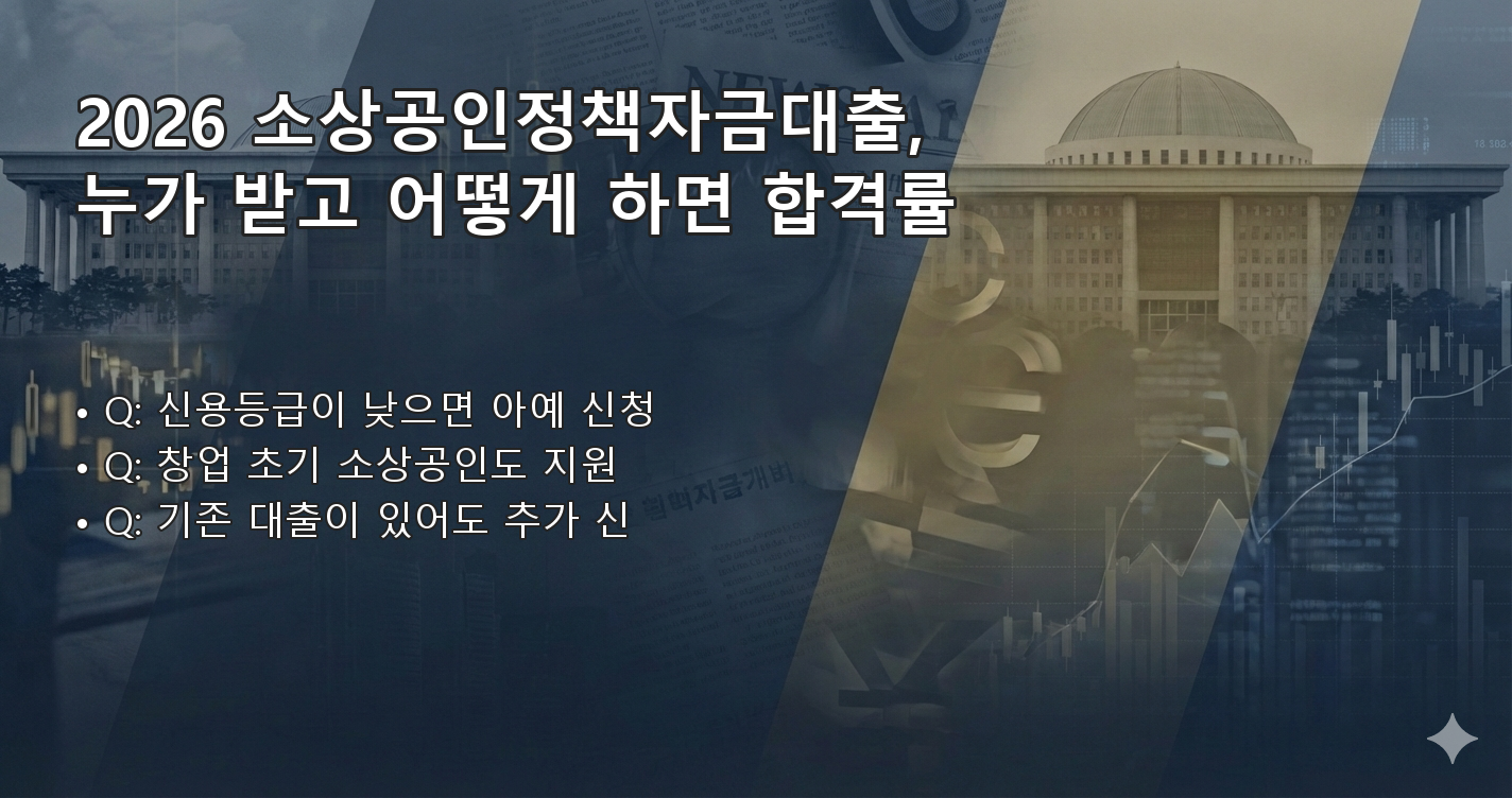 2026소상공인정책자금대출 FAQ 이미지