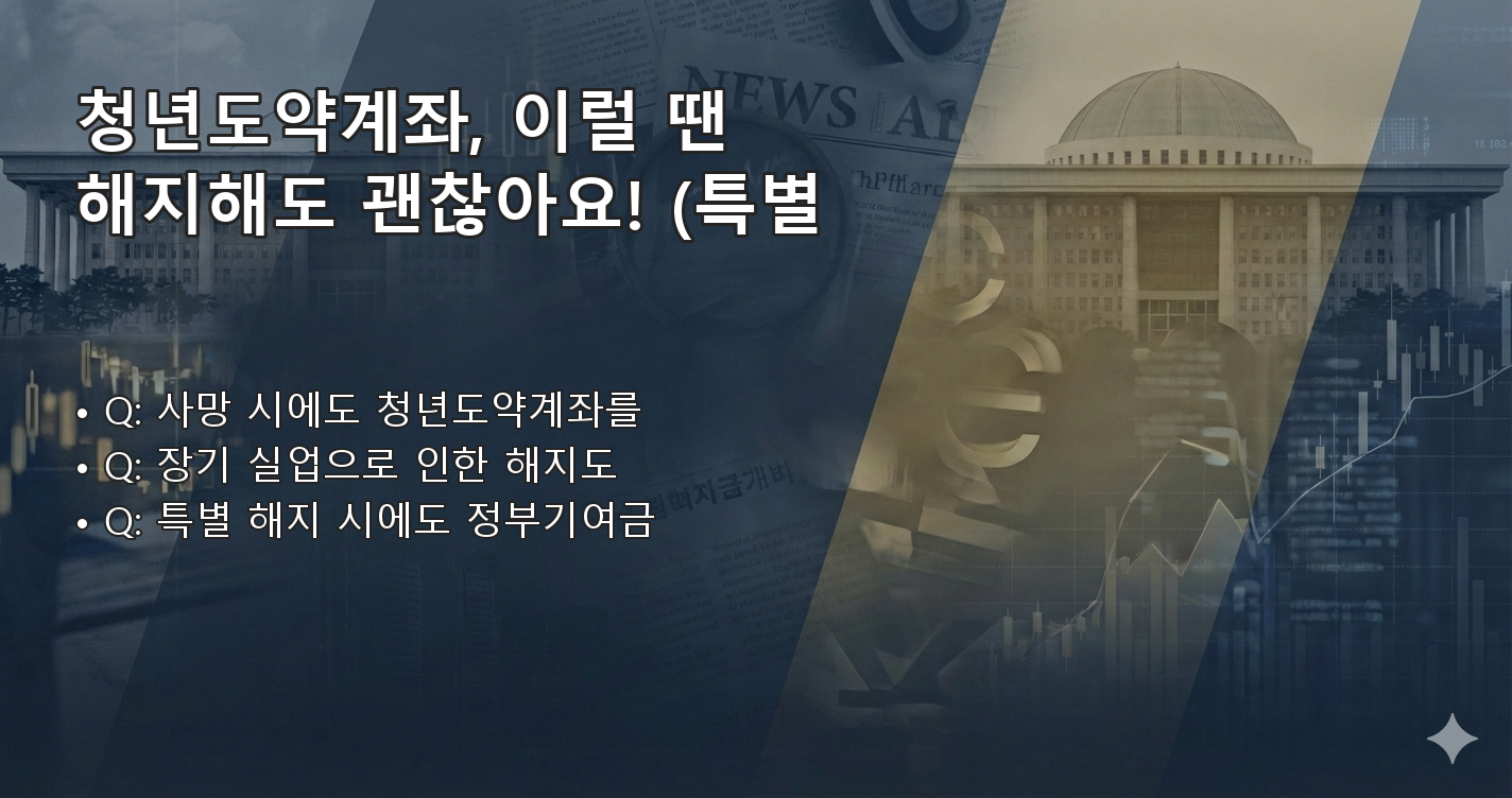 청년도약계좌해지 FAQ 이미지