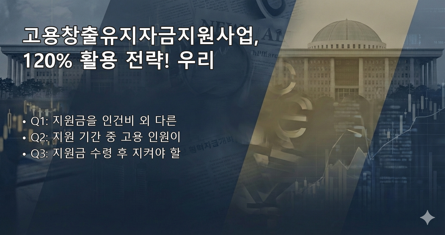 고용창출유지자금지원사업 FAQ 이미지