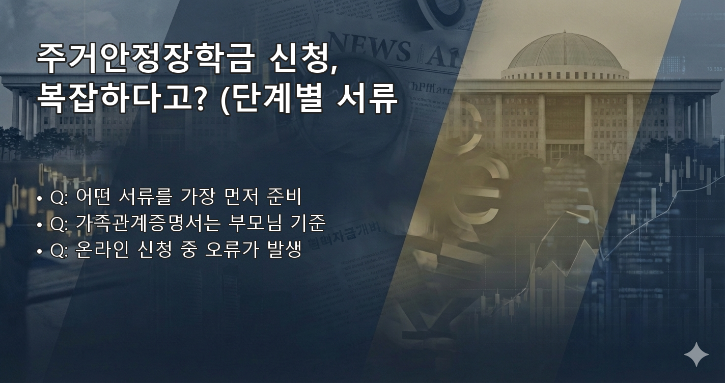 주거안정장학금 FAQ 이미지